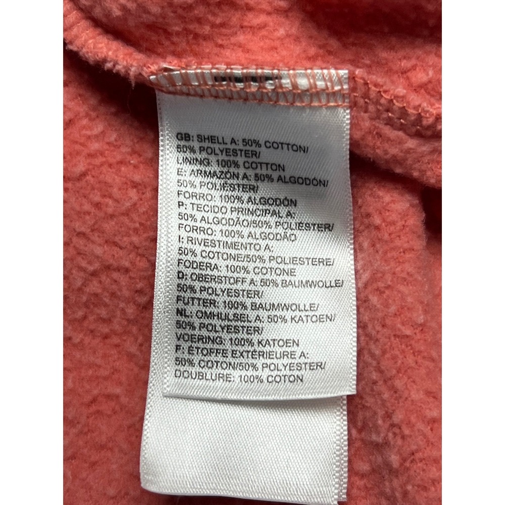 The North Face Womens Hoodie Coral Pink Pullover Hooded Sweatshirt Large - Picture 5 of 11